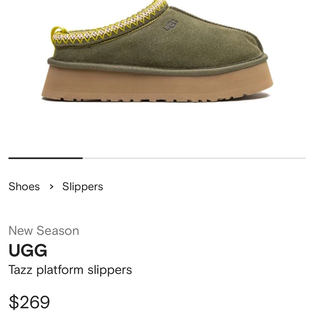 Used once UGG
Tazz platform slippers size 8🌸olive green